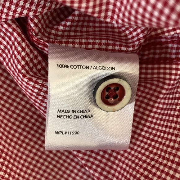 Weatherproof Women’s Red Check Vintage Button Down Shirt Size M - Picture 6 of 7